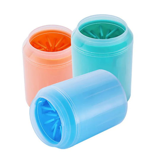 Portable Dog Paw Cleaner Cup with Soft Silicone Combs