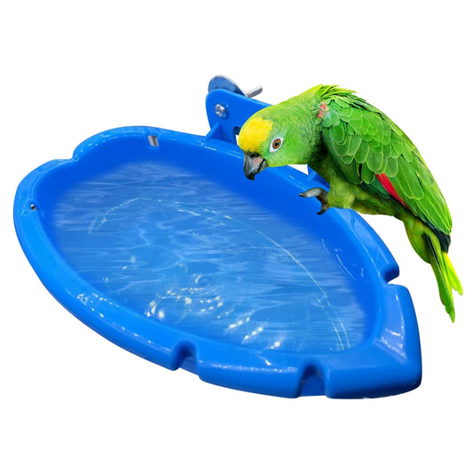 Bird Baths Tub Parrot Cage Hanging Bathing Box
