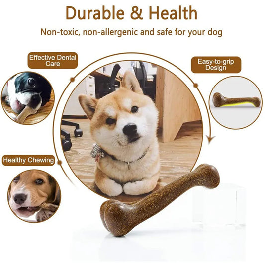 Indestructible Dog Bone Chew Toys: Natural and Non-Toxic