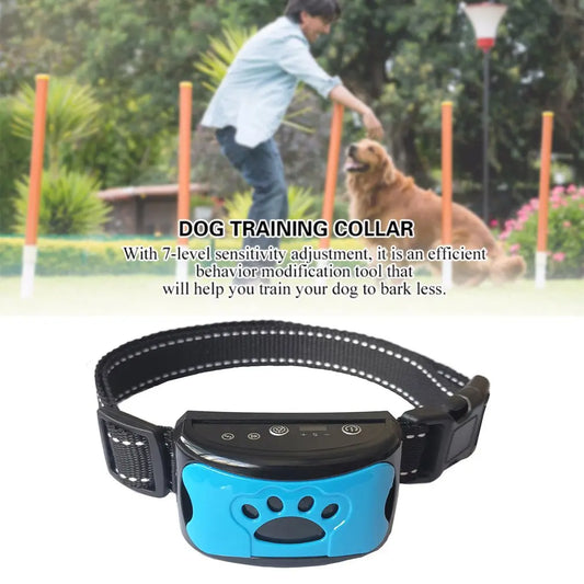 USB Rechargeable Pet Training Collar: Anti-Barking & Vibration