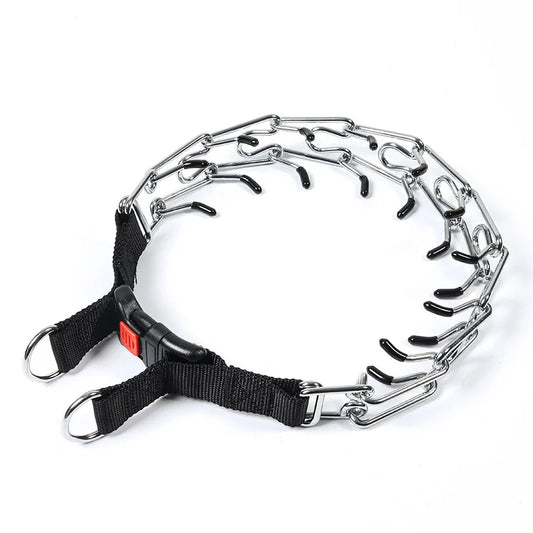 Nylon prong collar for dog training