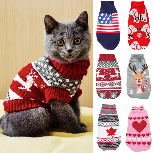 Winter Warm Cat Sweater Costume