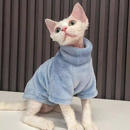 Hairless cat sweater: cozy winter fashion