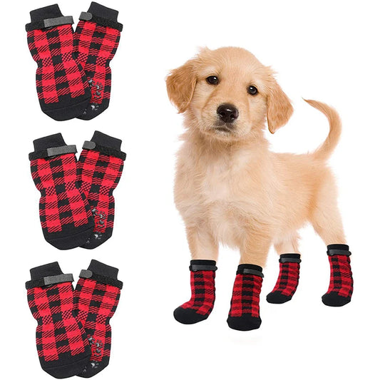 Anti-Slip Dog Grip Socks with Straps