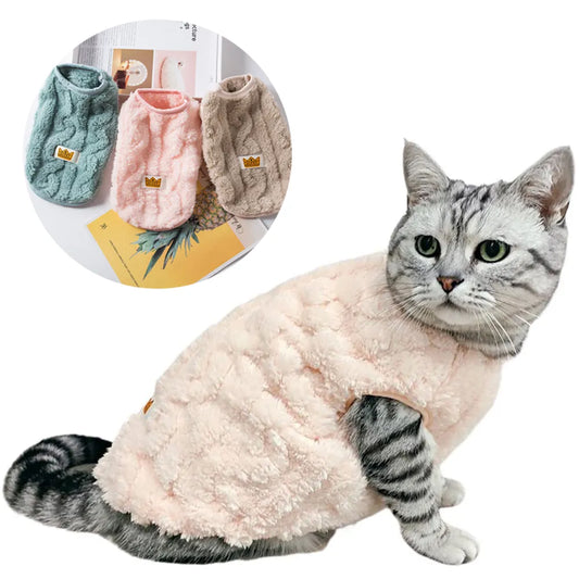 Soft Fleece Cat Sweatshirt Coat