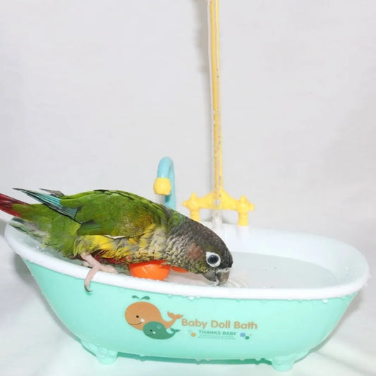 Blue Plastic Parrot Automatic Bathtub