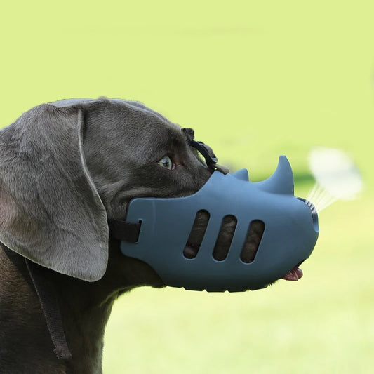 Safe Breathable Silicone Dog Muzzle