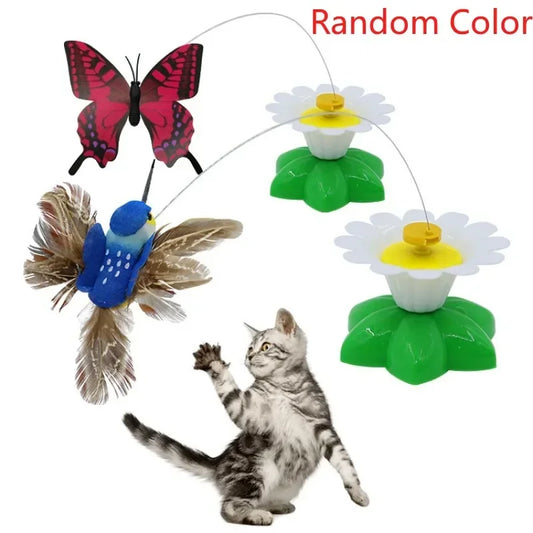 Interactive Rotating Butterfly Cat Toy