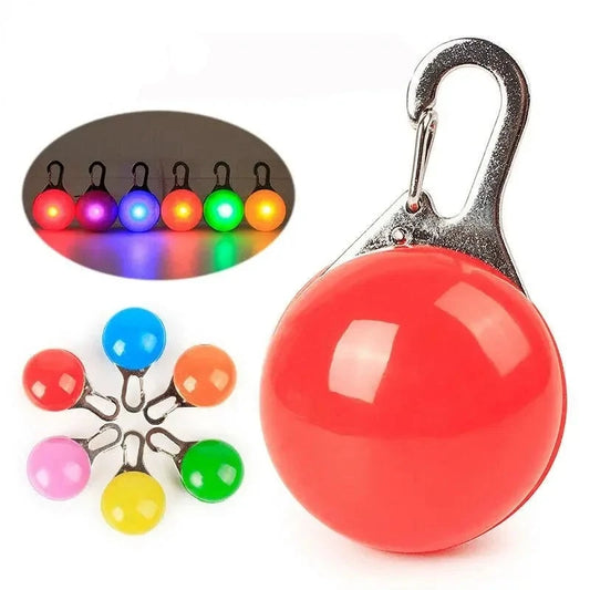 LED Pet Collar Pendant: Glowing Charm for Night Safety