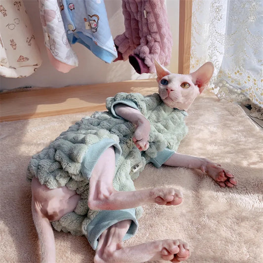 Warm Turtleneck Sweater for Sphynx Cats