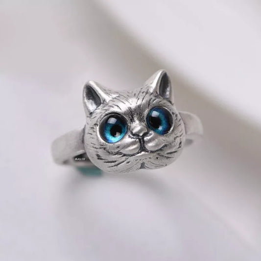 Blue Eyes Cat Rings