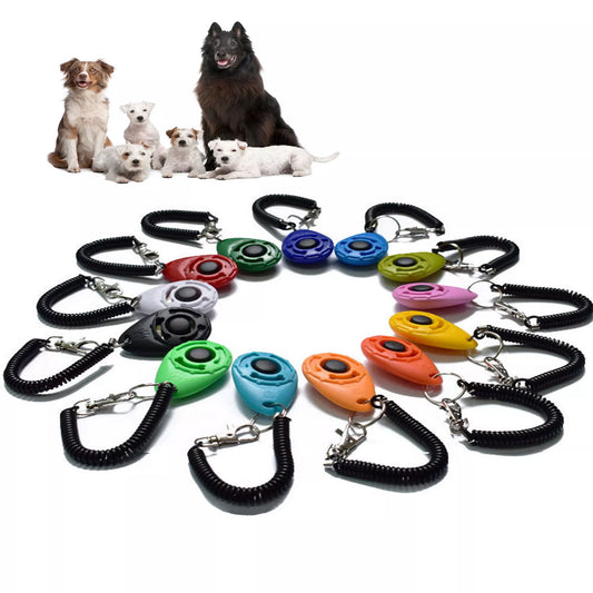 Adjustable Plastic Dog Training Clicker: Pet Aid Tool