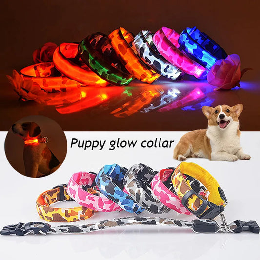 Reflective LED Dog Collar Light