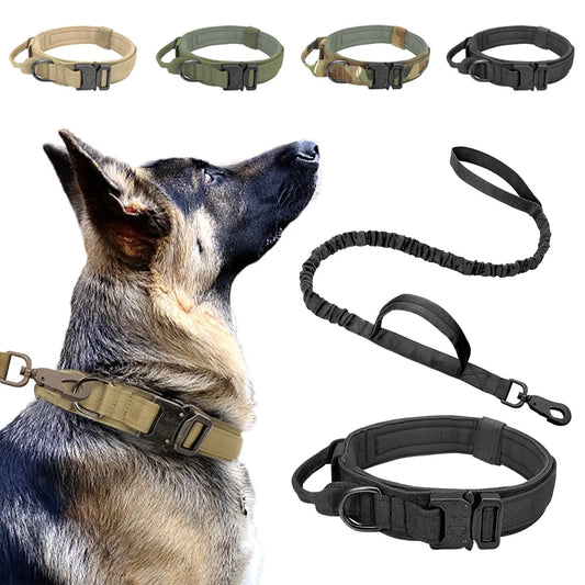 Tactical Dog Collar: Durable Nylon for Medium to Large Dogs