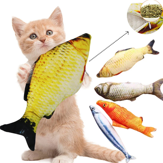 Creative Cat Toy Fish Plush Anti-Bite