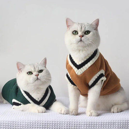 Winter Pullover Sweater for Cats and Small Dogs